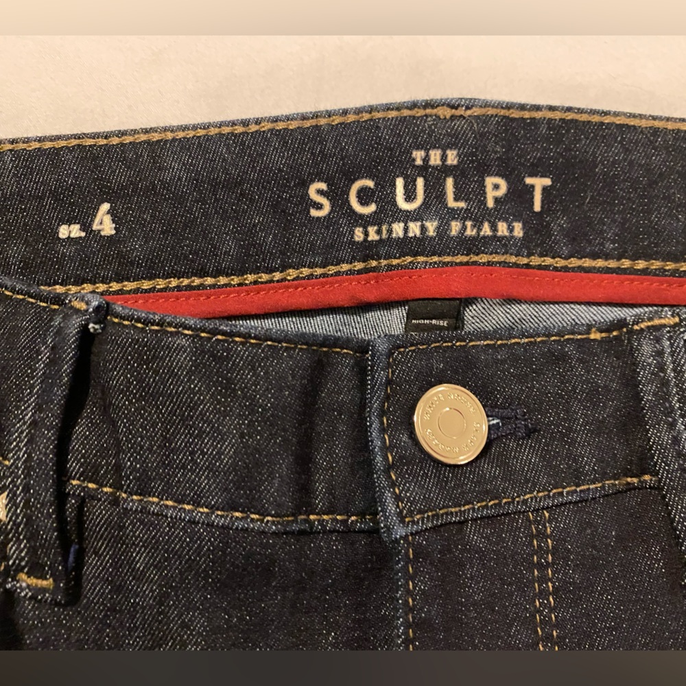 WHBM The sculpt skinny flare jeans